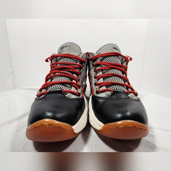 REEBOK QUESTION MID ALLEN IVERSON PRACTICE RANT SHOE SIZE 11, MENS GRAY 2016 - Picture 3 of 16